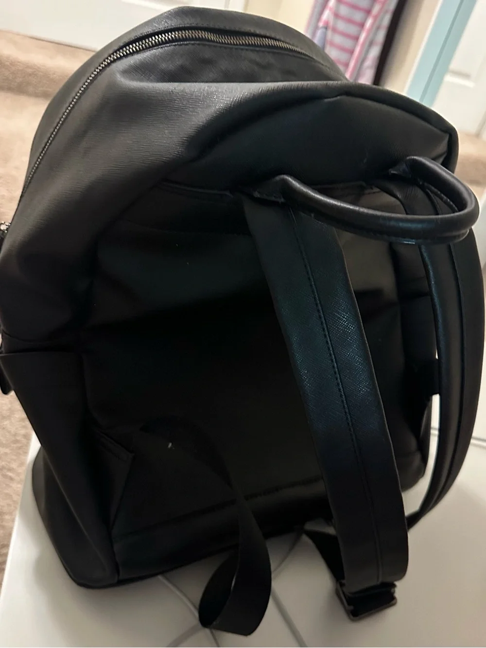 Givenchy Black cream & Blue Graphic robot Backpack - Designer-Inspired